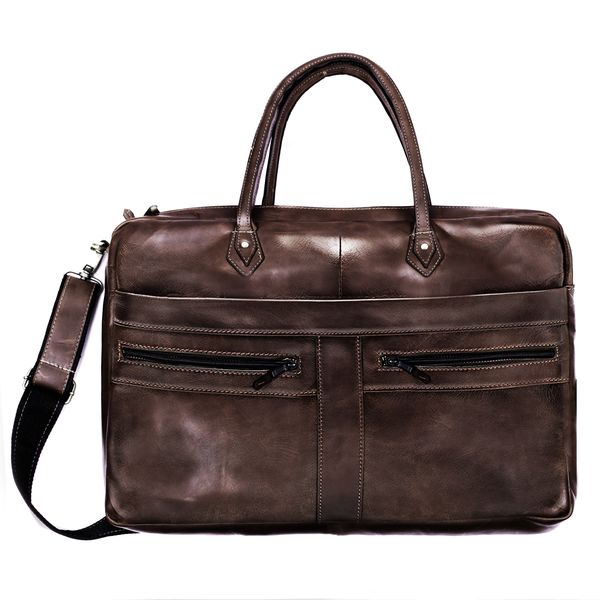 Genuine Leather Corporate Laptop Bag - 11 - 14