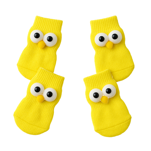 Cute Big-Eyed All-Season Dog Socks - S Size