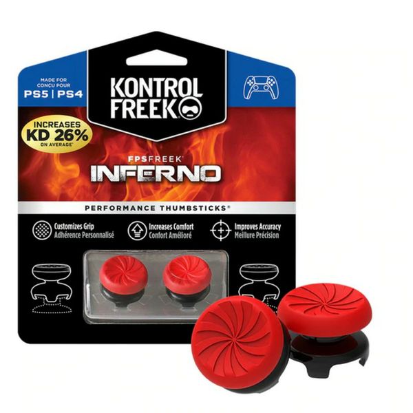 Freek Inferno Performance Analog Thumb Sitcks/Grips for Playstation 4/5 Red