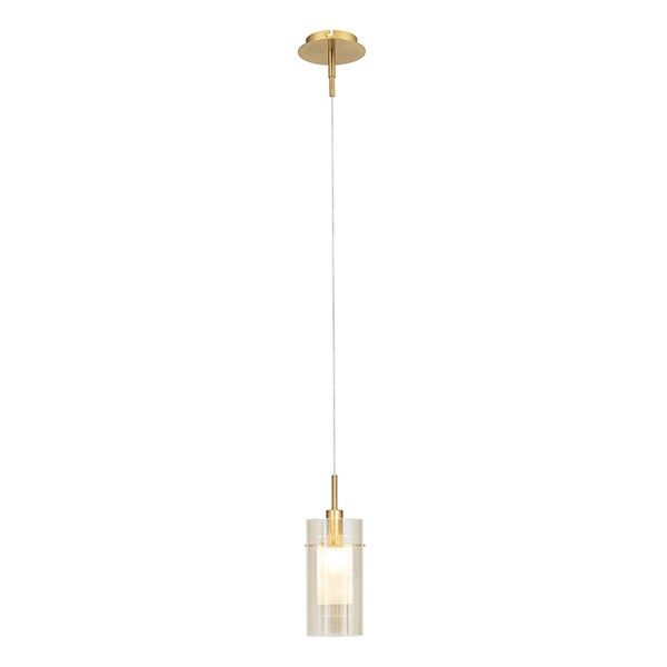 The Lighting Warehouse - Pendant Duo 1 Light - Champagne