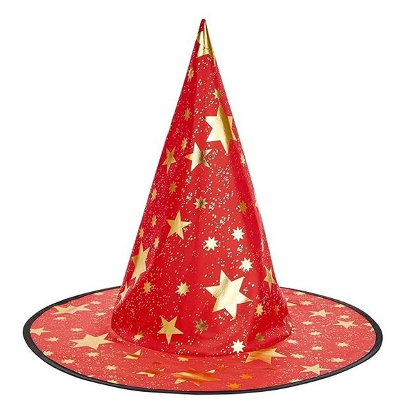 Halloween Witch/Wizard Hat with Gold Stars