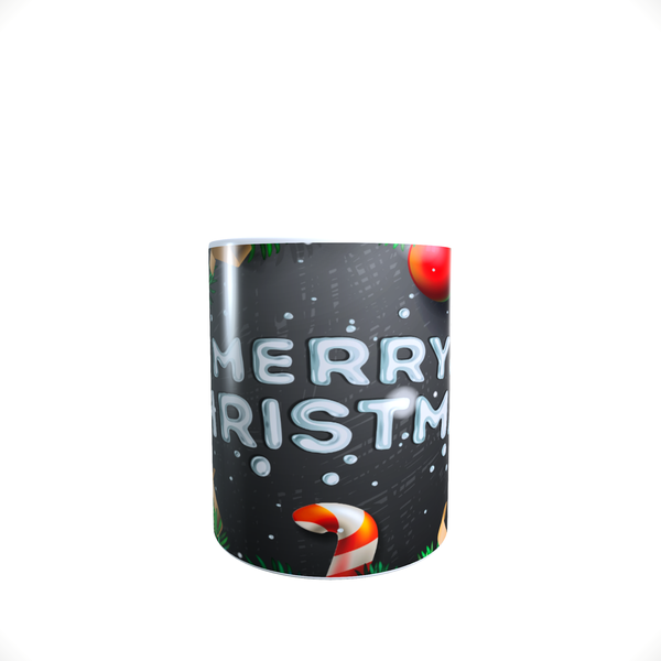 Merry Christmas - Grey Aesthetic - Coffee Mug
