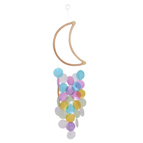 Home Garden Novelty Decor Wooden Seashell Ornamental Wind Chime (43cm)