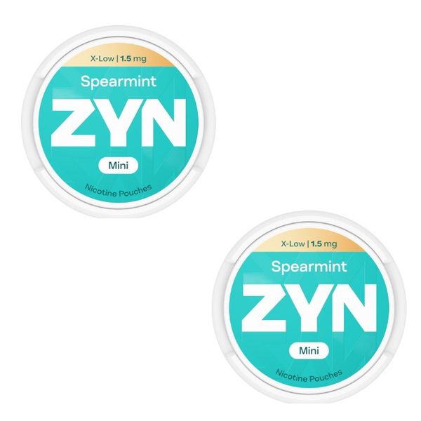 Zyn Mini Nicotine Pouches - Spearmint 1.5mg - 2 Pack (30 Pouches)