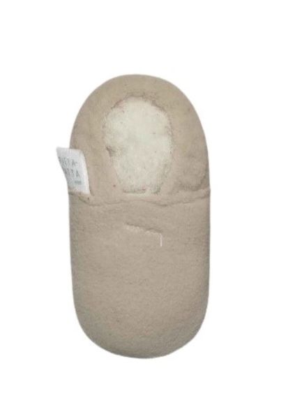 Pitta-Patta Soft Fleece Baby Shoe Slippers - Sand