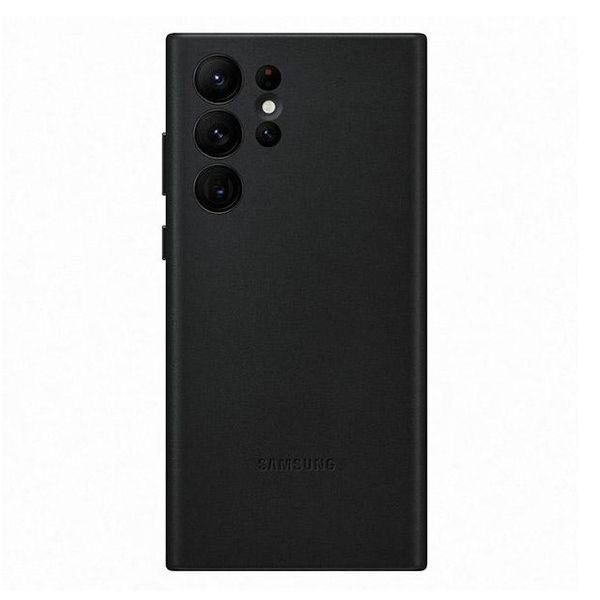 Samsung Original Leather Case For Galaxy S22 ULTRA - Black