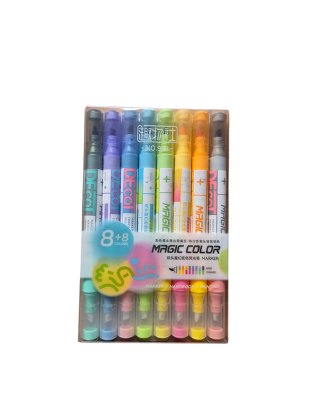 Beautiful Magic Colour Changing Markers - set of 8