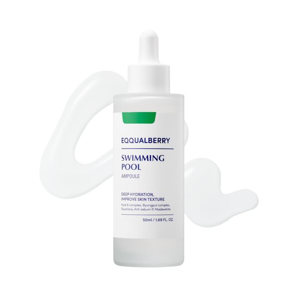 EQQUALBERRY Swimming Pool Ampoule Hyaluronic Acid Serum for Glass Skin 50ml