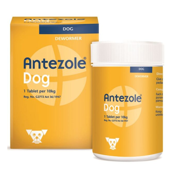 Antezole Dogs Deworming (50Tabs)-Routine Parasite Management,Broad Spectrum