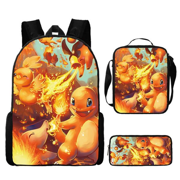 Kids School Backpack Set 3-Piece - Bag, Lunch Box &amp; Pencil Case SpongeBob