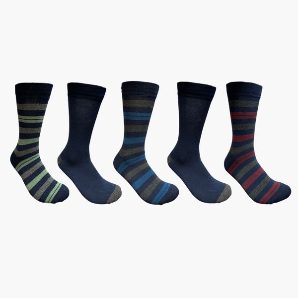 Undeez Men's Trouser Sock 5 Pack Grey's image