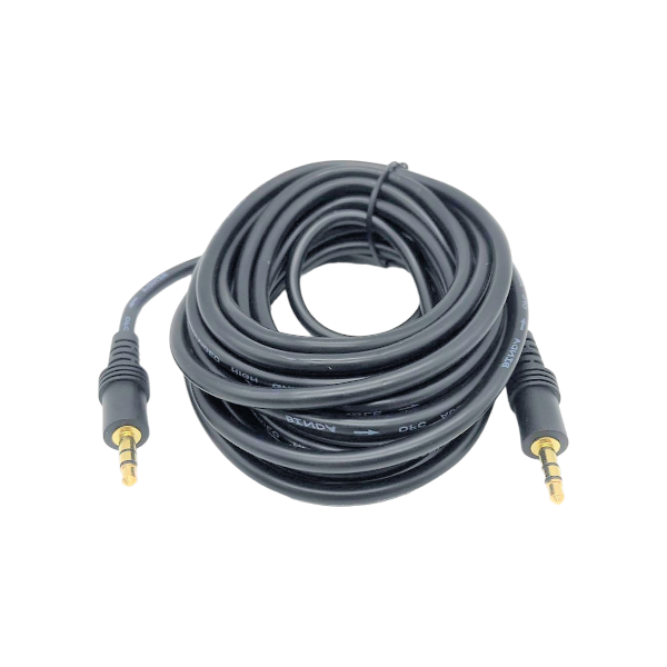 High Quality 5M Stereo Male AUX To Male AUX Jack Cable - Black