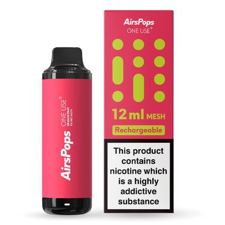 Airpops Disposable Vape 50mg 12ml Dragon Fruit