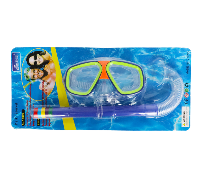 Snorkel Set - Swimming Goggles / Glasses with Dry Snorkels Tube