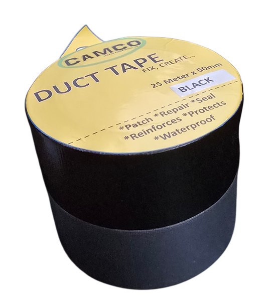 Camco Duct Tape LARGE 25 METER - Twin Pack(Silver &amp; Black)