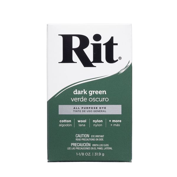 Rit All-Purpose Powder Dye - Dark Green 31.9g