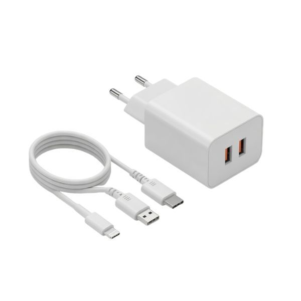 20W PD Fast Wall Charger with USB-C to Lightning Cable