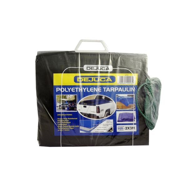 Dejuca - Polytarp - Green - Approx 2m X 3m - 180gsm - 4 Pack