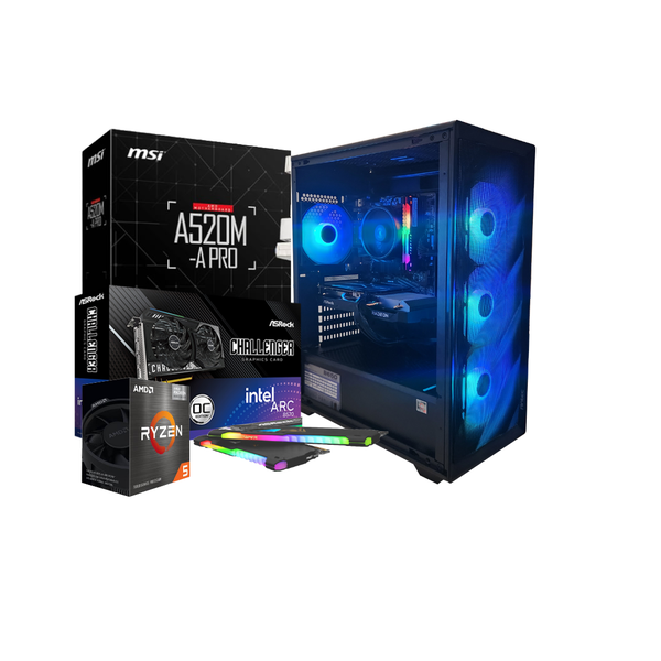Antec - Dominator AMD Ryzen 5 5500 / Intel Arc B570 10GB GPU - Gaming PC