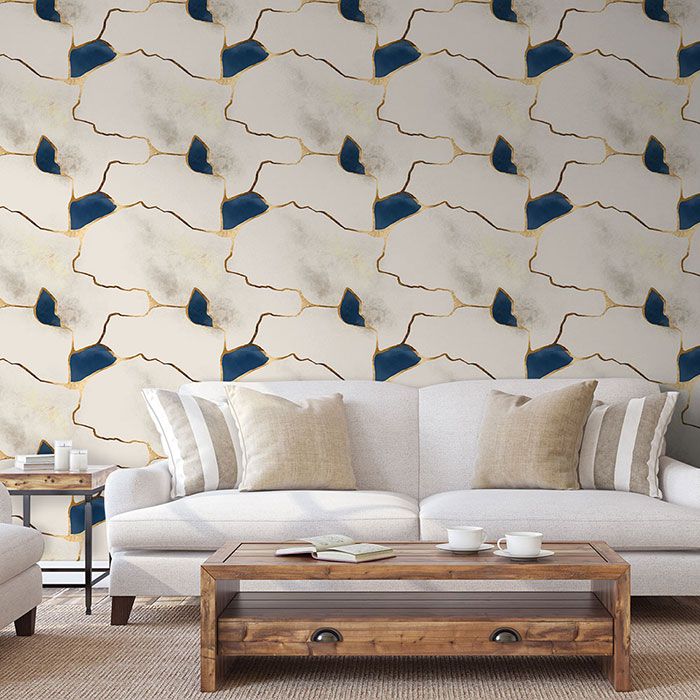Sapphire Gold Peel and Stick Wallpaper Shop Today. Get it Tomorrow