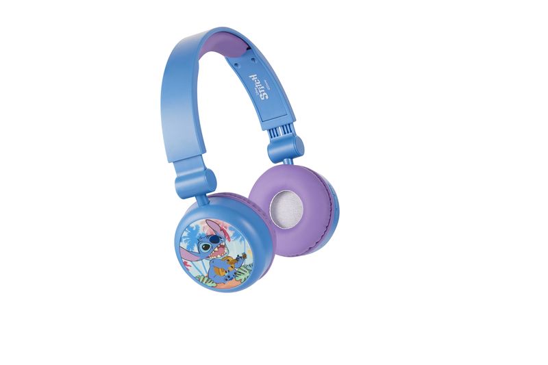 Disney Stitch Bluetooth Headphones with 3D Removable Silicone Cups