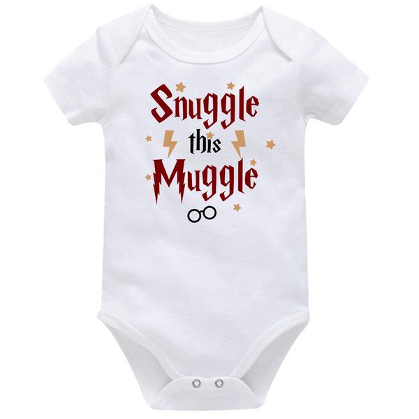 Snuggle This Muggle Fantasy Baby Vest Bodysuit Onesie Short Sleeve