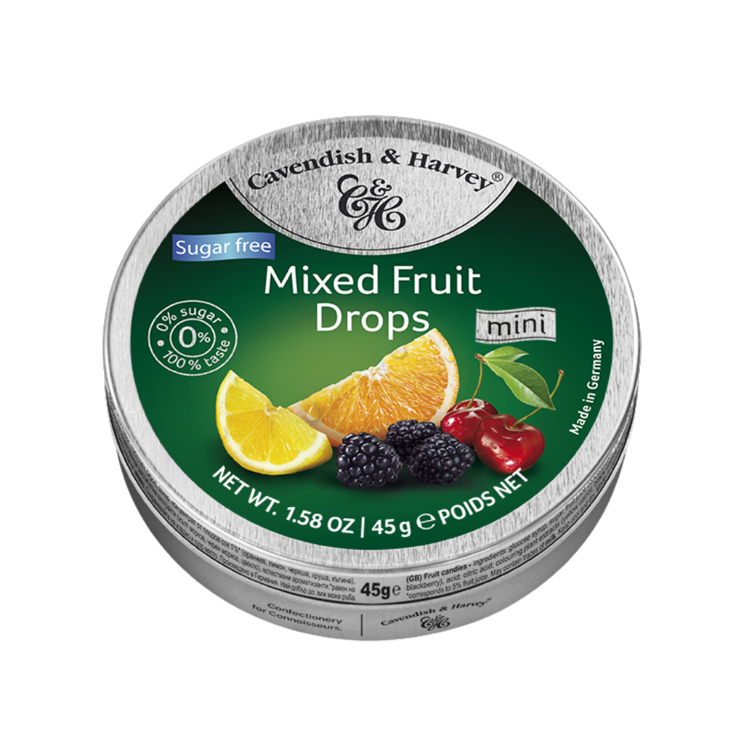 Cavendish & Harvey Mixed Fruit Sugar Free Pocket Tins 45g x 7 Buy