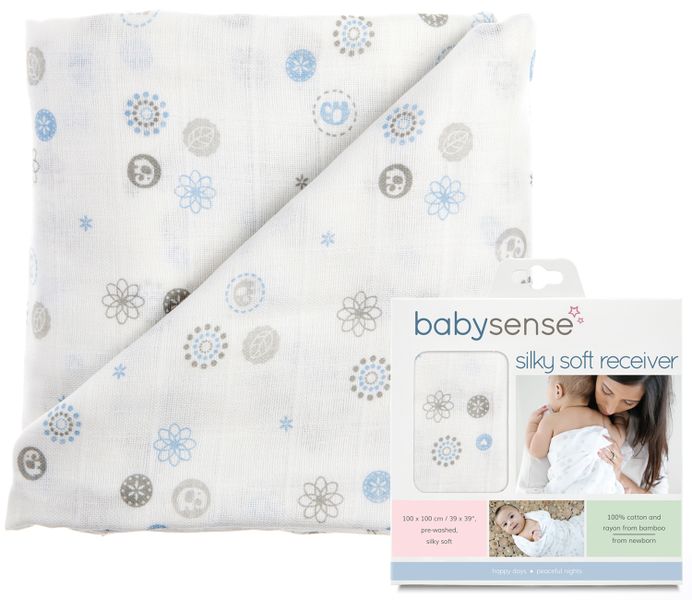 Baby Sense - Bamboo Muslin Receiver - Blue