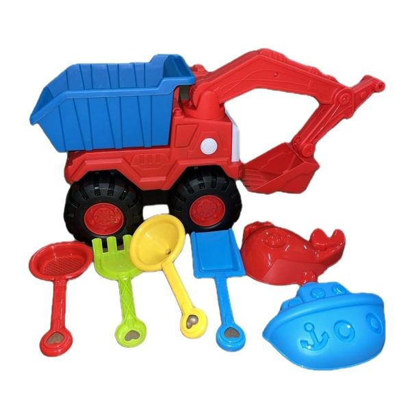 Water/Sand Play Truck Set- 7 Piece