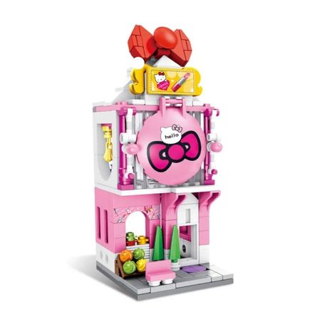 Panlos Brick Street View Series - Hello Kitty Cosmetics - 230pcs(16cm Tall) Image