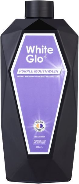 White Glo Whitening Purple Colour Correcting Mouthwash 500ml