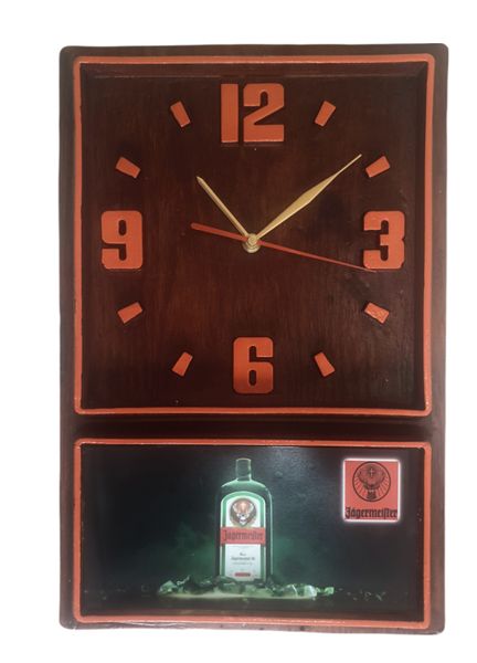 Retro Box Clock (Orange) Jägermeister (50)