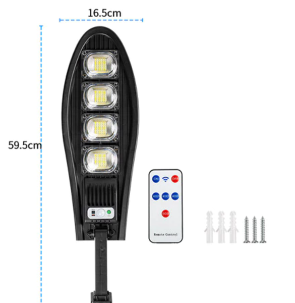 168 LED Powerful Solar Lamp Outdoor IP65 Waterproof Street Lights