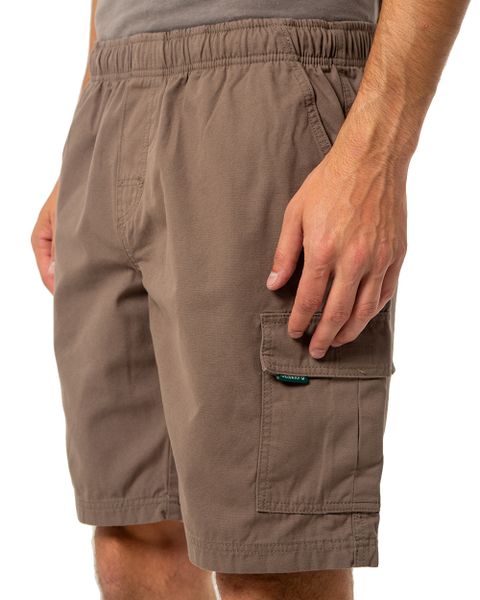 Elasticated Cargo Short Taupe - Taupe - S
