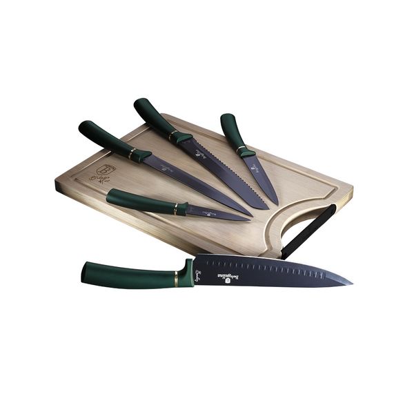 Berlinger Haus 6 Piece Knife Set with Bamboo Cutting Board