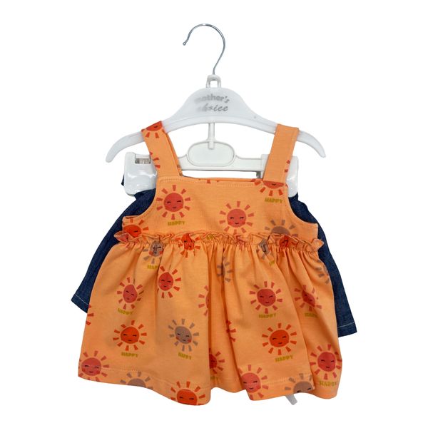 Mothers Choice Infants Girls 2 Piece Sleeveless Set With Denim Shorts