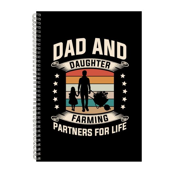Dad And Daughter Notebook Father's Day Gift Idea A4 Notepad 137