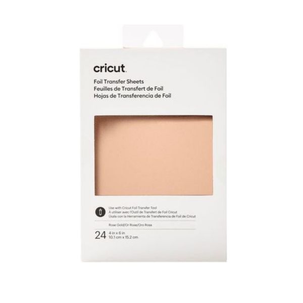Cricut Transfer Foil Sheets - Rose Gold (10x15cm 24 Sheets)