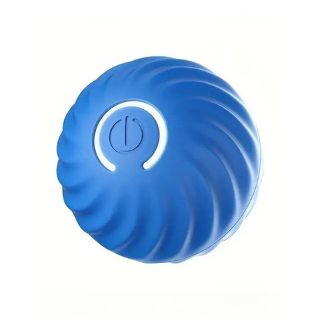 Smart Interactive Dog Toy Ball - Roll, Vibrate, Bounce - Blue Image