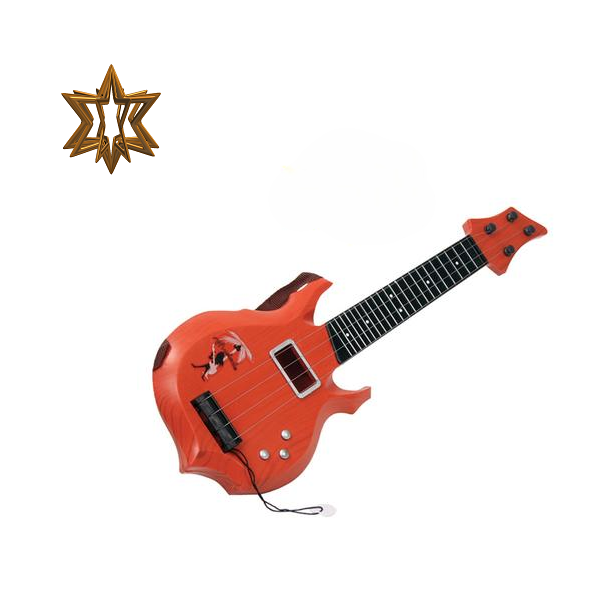 Kids Toy Guitar And Star Sticker - 49 Cm