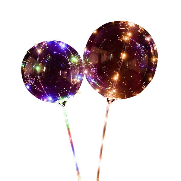 Balloons with Battery Operated Flashing LED Fairy Lights pack of 4