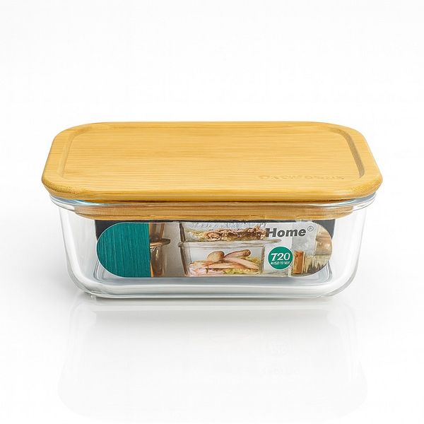 Eco Seal Borosilicate Glass Storage Container with Bamboo Lid - 1500ml
