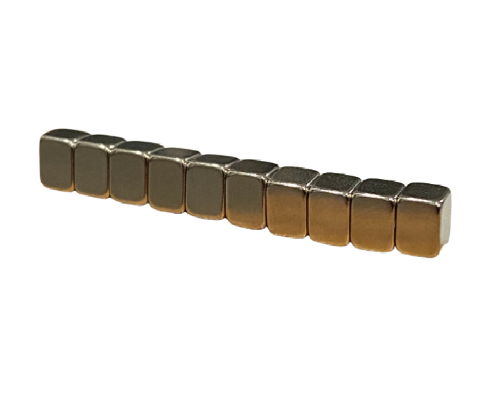 Neodymium Block Magnets - 5mm x 4mm x 4mm - Pack of 10