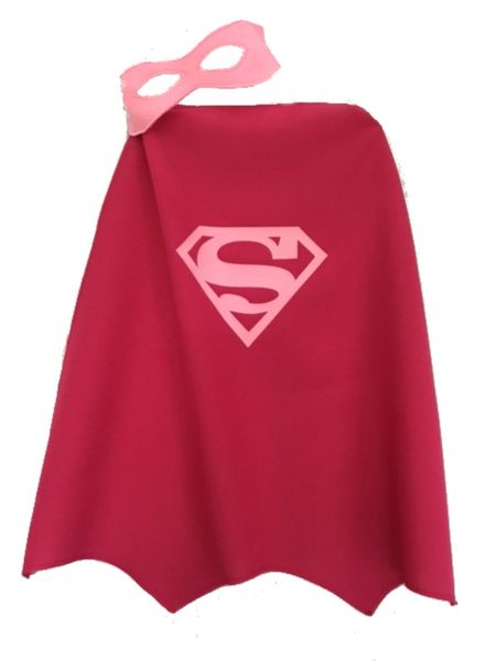 Super Girl Superhero Cape and Mask