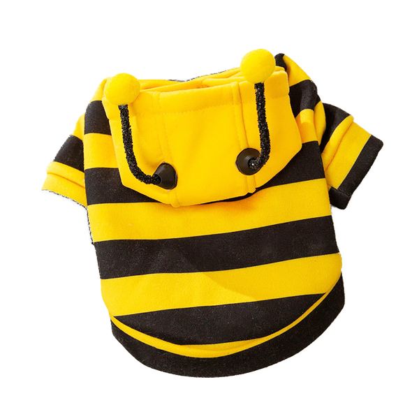 Yellow Cute Bumblebee Pet Hoodie Cloth - XS Size