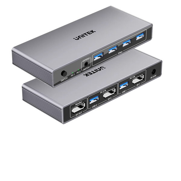 Unitek V1310a | 8k Displayport 4-Port USB3.0 5gbps KVM Switch