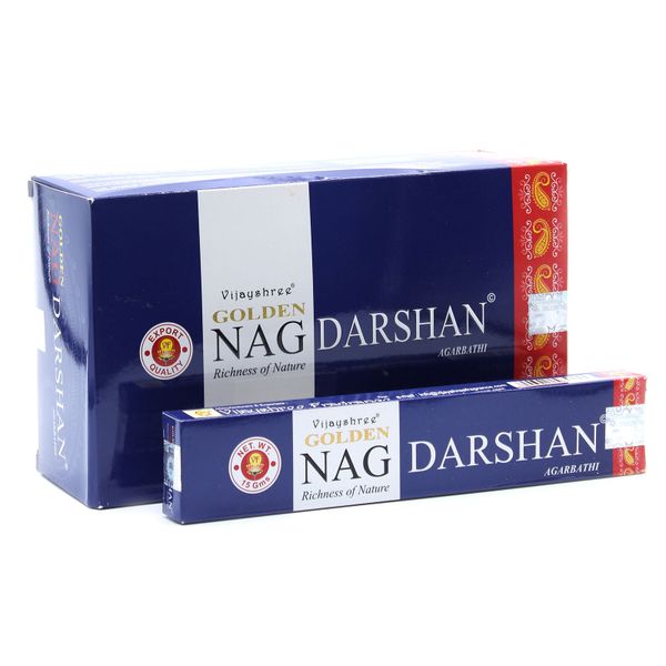 Golden Nag Incense Sticks - 12 Pack - Darshan