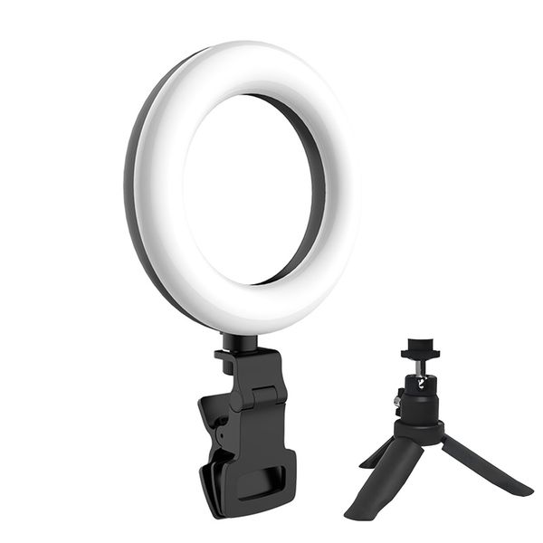 Ring Light Clip with Stand with 5 Dimmable Color &amp; 10 Brightness Level