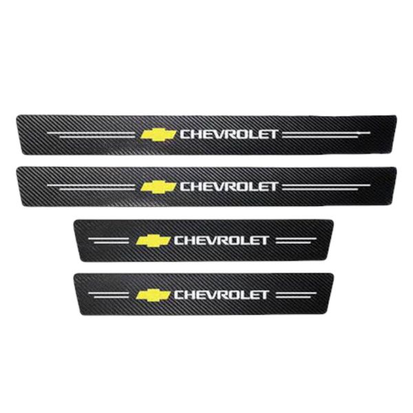 Chevrolet - Car Carbon Fibre Vinyl Door Sill Protectors