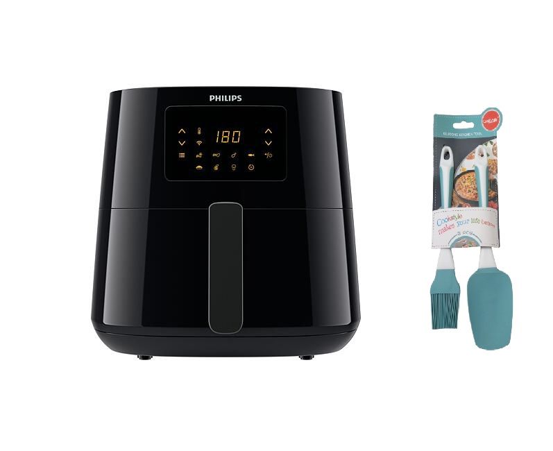 Philips 6.2L Essential XLarge Airfryer with Spatula and Brush Combo